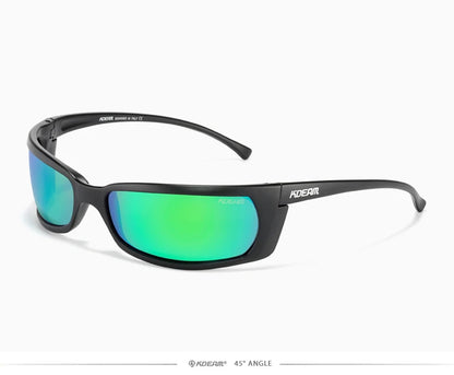 Sonnenbrille Sport UV400 polarisiert leicht Angeln Reißverschlussetui Unisex