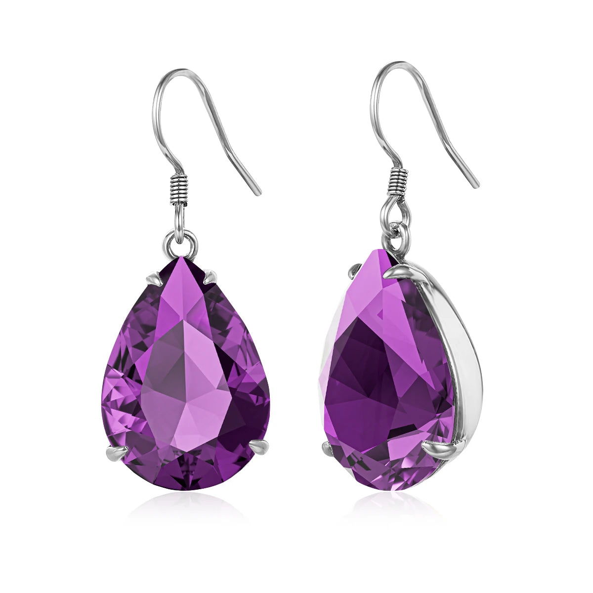Damen-Ohrringe Tropfenform Aquamarin Blau Silber 925 Hochwertiger Luxus Schmuck Für Sie Geschenkidee