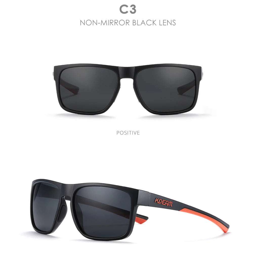 Sonnenbrille quadratisch photochrom polarisiert UV400 Wandern Camping Unisex