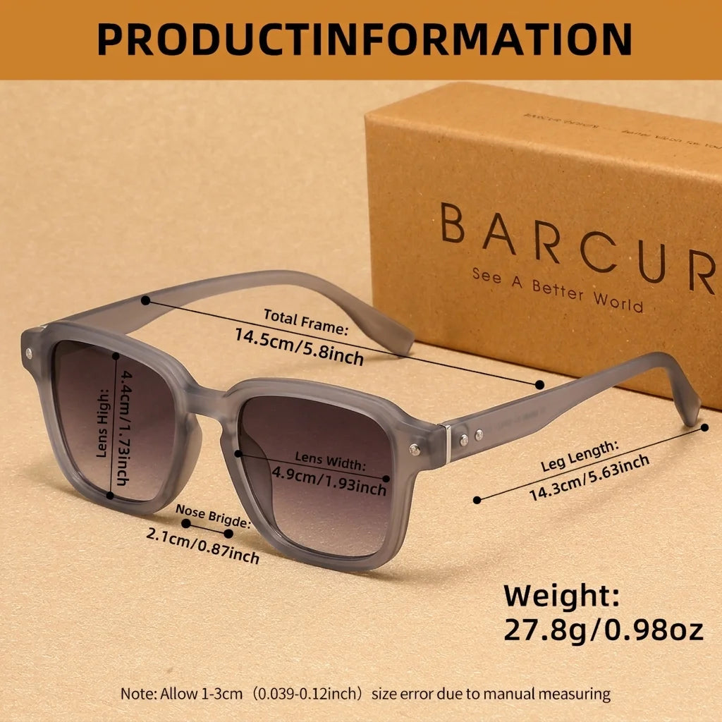 Sonnenbrille quadratisch Retro Luxe polarisiert UV400 Unisex