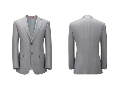 Herren-Sommerhose aus 100% Baumwolle – Dünne, knöchellange Anzughose in Slim-Fit für smarte Casual-Looks in Khaki, Grau oder Schwarz