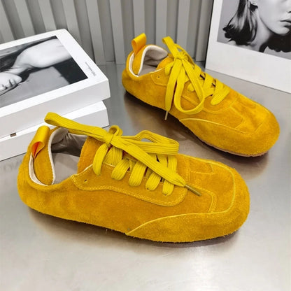 AIYUQI 2025 neue frauen flache schuhe Echt leder retro turnschuhe schuhe frauen Große größe modische Forrest Gump weibliche schuhe