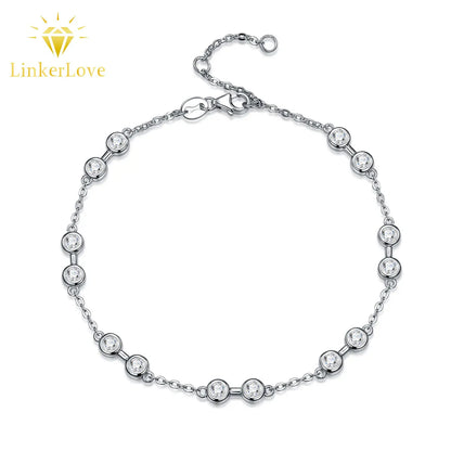 Damen-Armband zierlich mit Moissanit