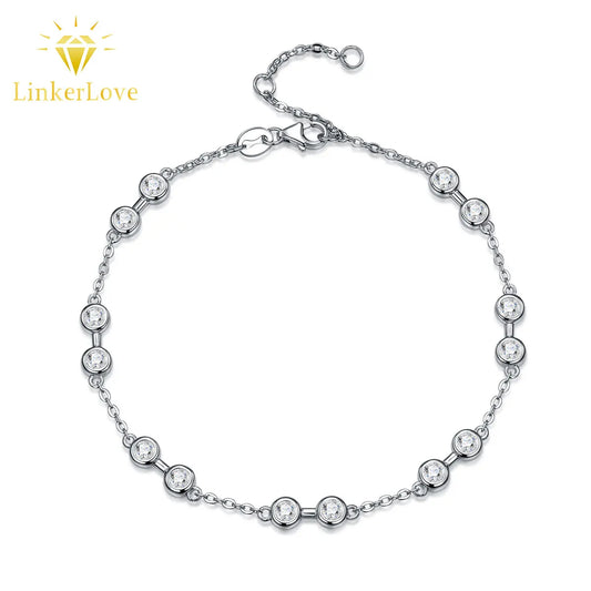 Damen-Armband zierlich mit Moissanit