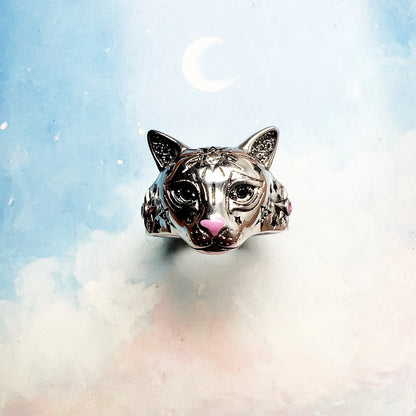 Damen-Ring Magic Cat Böhmen II aus Sterlingsilber