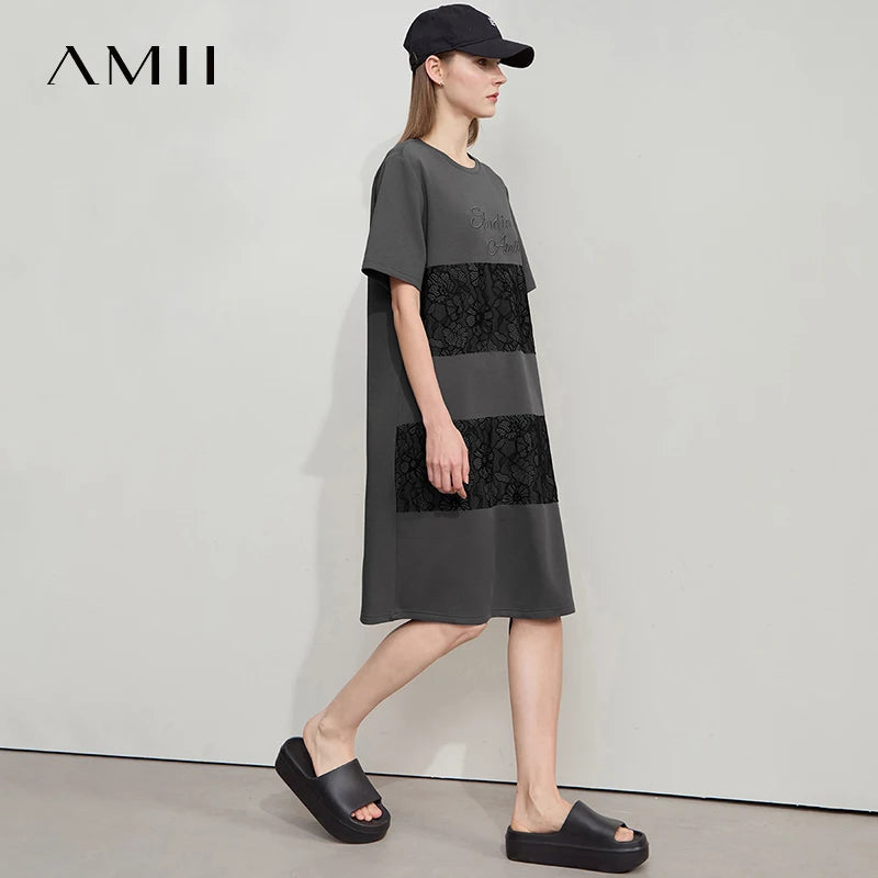 Elegantes Sommerkleid Damen Mit Lockerem Fall Für Den Tag