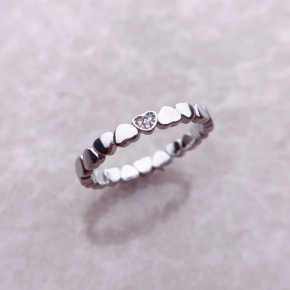 Damen-Ring Love Hearts romantisch aus Sterlingsilber