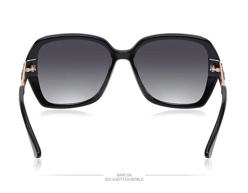 Damen-Sonnenbrille elegant Design Farbverlauf polarisiert UV400