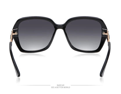 Damen-Sonnenbrille elegant Design Farbverlauf polarisiert UV400