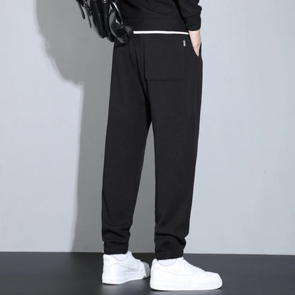 Herren Jogginghose aus weichem Fleece für Herbst und Winter mit Taschen
