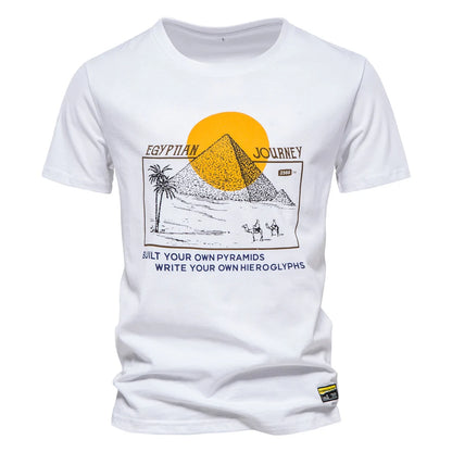 Herren T-Shirt aus Baumwolle mit hochwertigem Druck im lässigen Stil