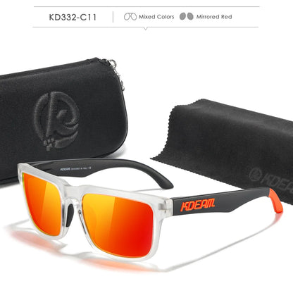 Sonnenbrille Fahren Nachtsicht polarisiert UV400 Reißverschlussetui Herren