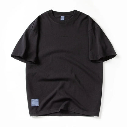 Herren T-Shirt aus Baumwolle im lässigen O-Ausschnitt mit solidem Design