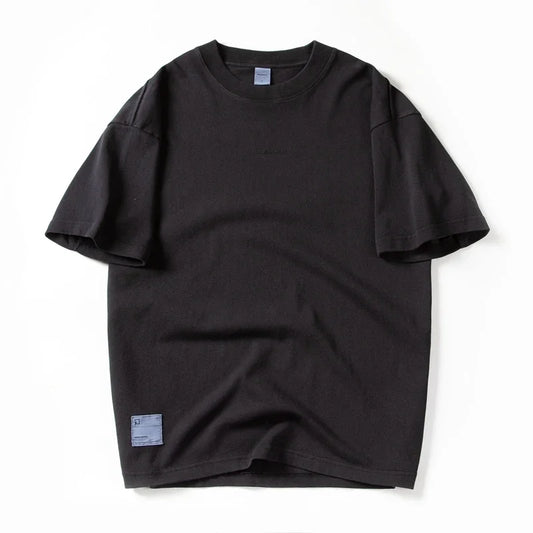 Herren T-Shirt aus Baumwolle im lässigen O-Ausschnitt mit solidem Design