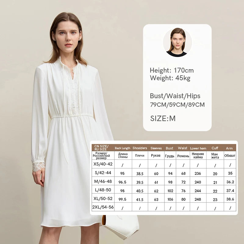 Elegantes Damen Chiffon Midikleid Mit V-Ausschnitt Und Flexibler Taille
