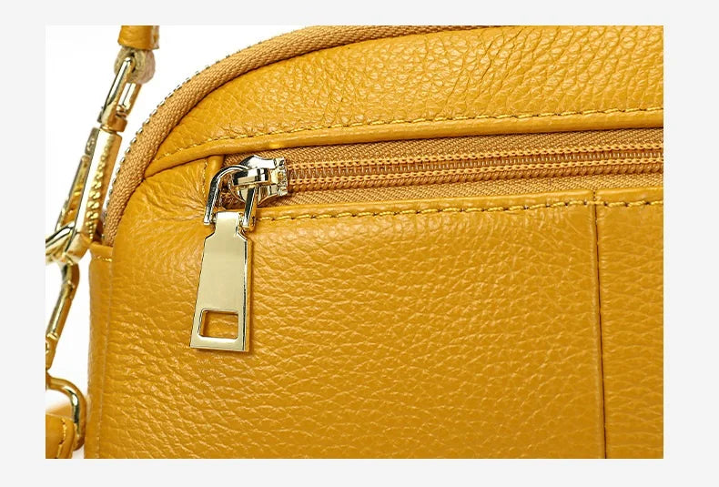 Damen-Handtasche Aus Rindleder Mit Mehreren Innenfächern Und Top-Griff Ideal für Alltag Und Abendveranstaltungen