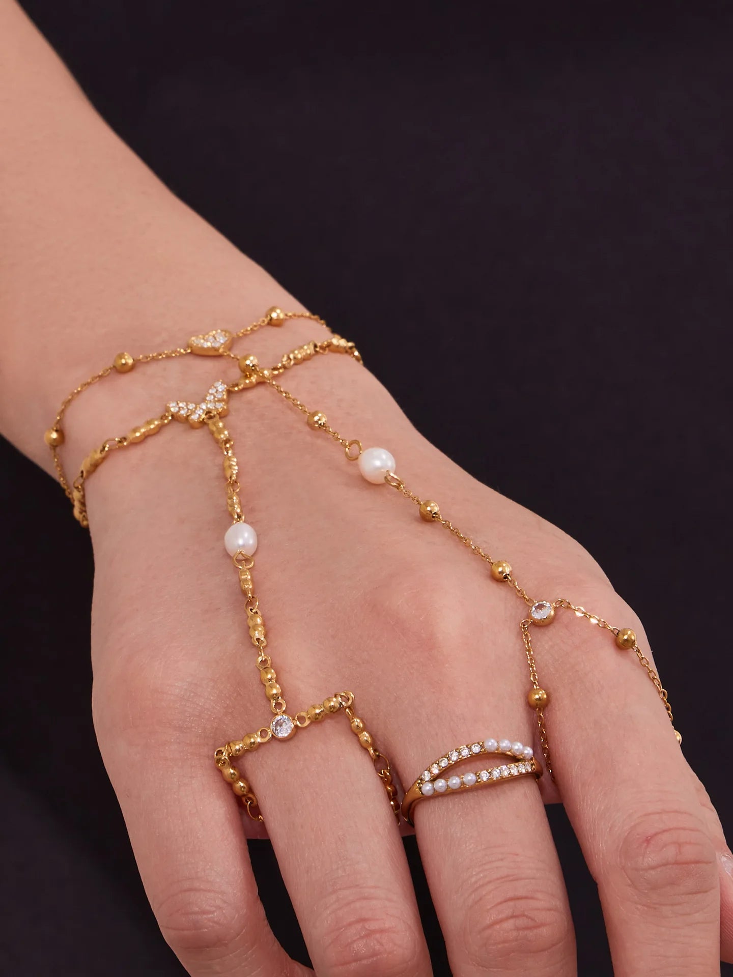 Damen-Charm-Armband mit 5A-Zirkonia aus Edelstahl