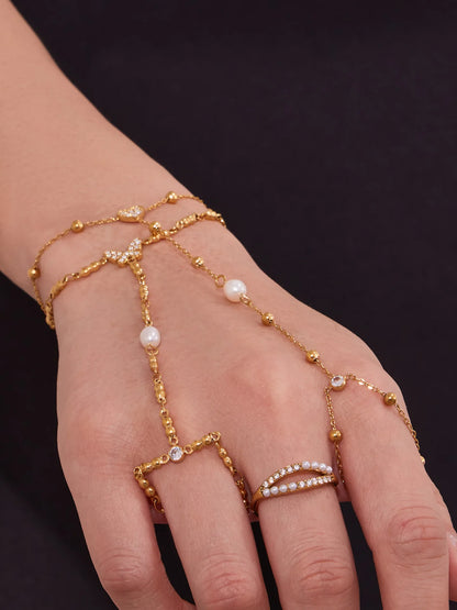 Damen-Charm-Armband mit 5A-Zirkonia aus Edelstahl
