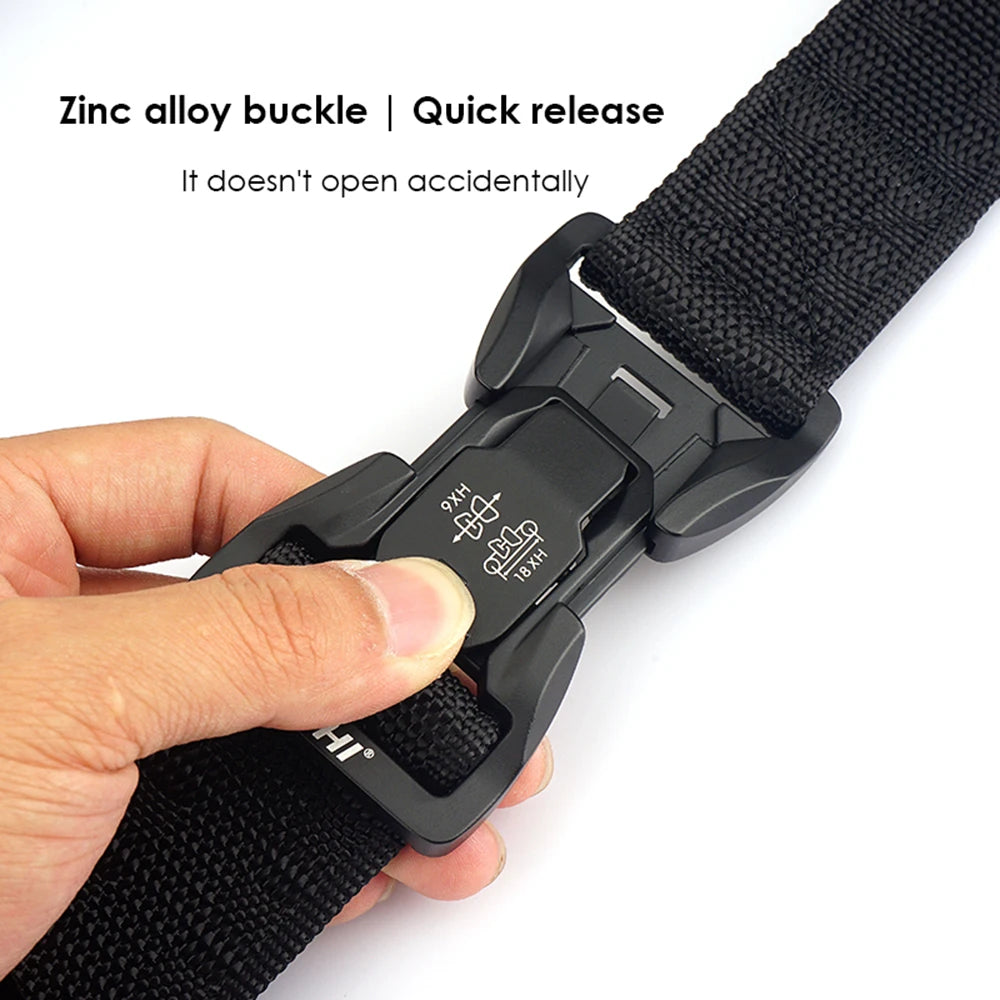 VATLY Soft Tactical Outdoor Gürtel Herren Nylon Schnellverschluss Hiking