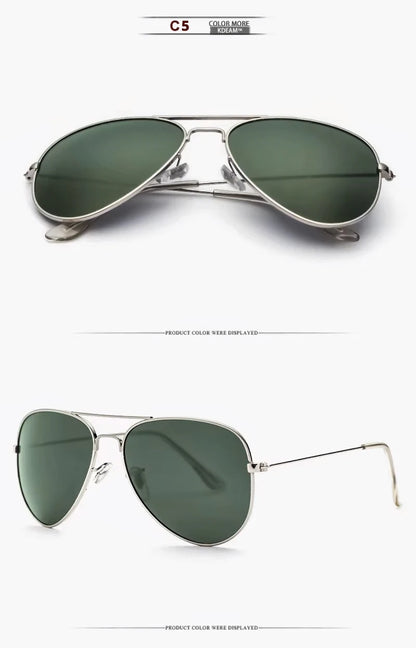 Sonnenbrille Pilot übergroß polarisiert 62mm UVA/UVB Etui Herren