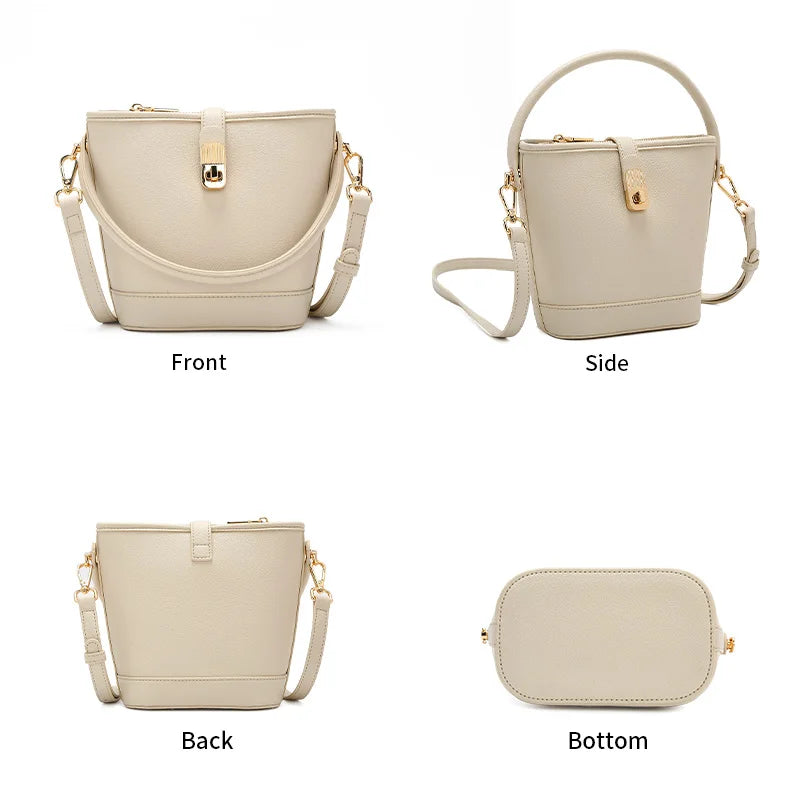 Damen Handtasche aus PU-Leder mit Crossbody Schultertasche