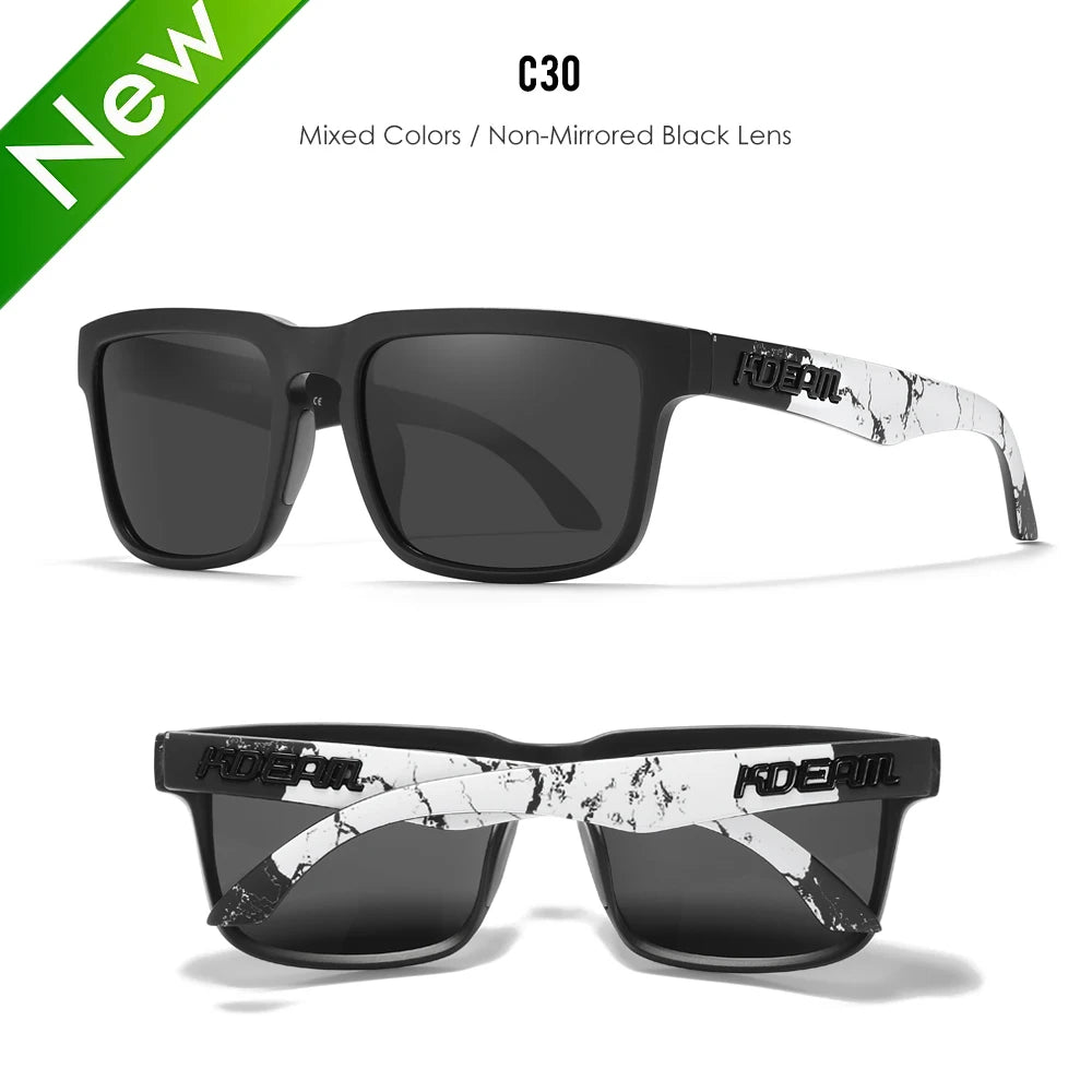 Sonnenbrille quadratisch polarisiert lässig Outdoor Unisex Pärchen neues Paket
