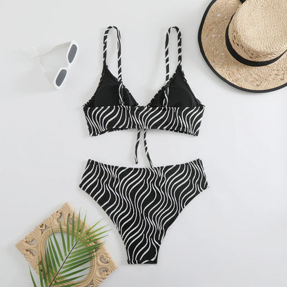 Sexy Bikini-Set in Pink mit Push-up-Effekt – Perfekt für Strand und Pool