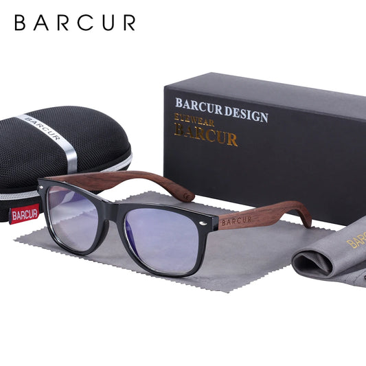Sonnenbrille Holz Walnuss schwarz polarisiert UV400 Original-Etui Herren