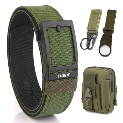 Unisex-Taktischer Gürtel aus 1100D Nylon mit Zinklegierung-Schnalle und Schnellverschluss 3,8 cm Breite