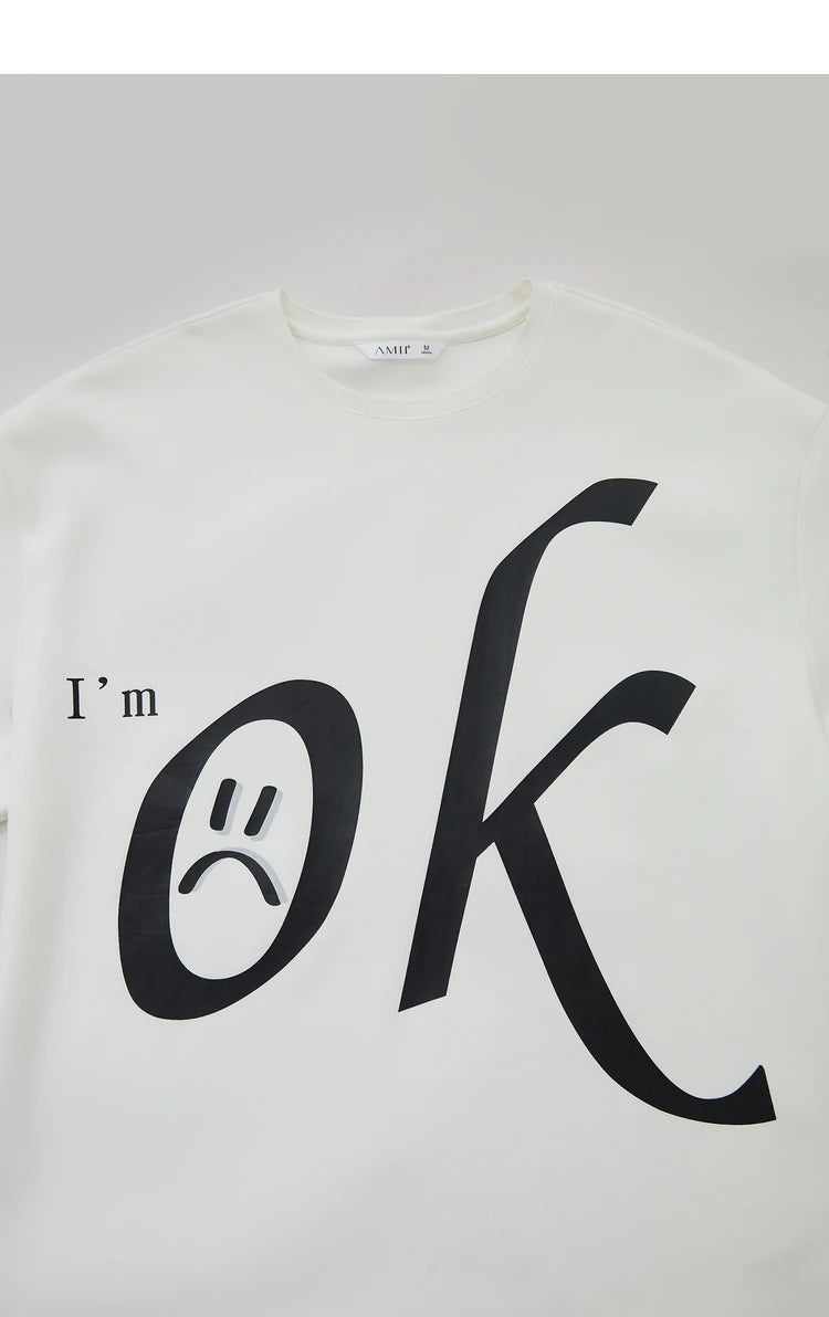 Damen T-Shirt im minimalistischen Stil mit Rundhalsausschnitt und Druckdesign