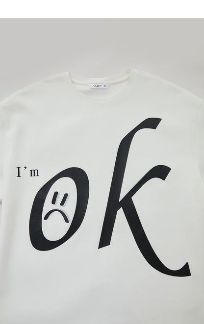 Damen T-Shirt im minimalistischen Stil mit Rundhalsausschnitt und Druckdesign