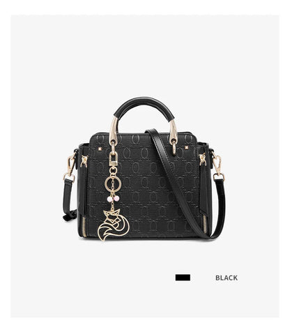 Damen Schultertasche Aus Rindsleder Mit Elegantem Design