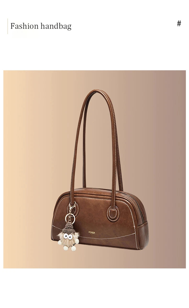 Damen Handtasche Aus PU Leather Simple Retro Stil Für Casual Commuting