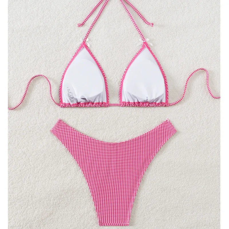 Glamouröses Push-up-Bikini-Set für Damen mit brasilianischem Schnitt – perfekt für Strand und Pool