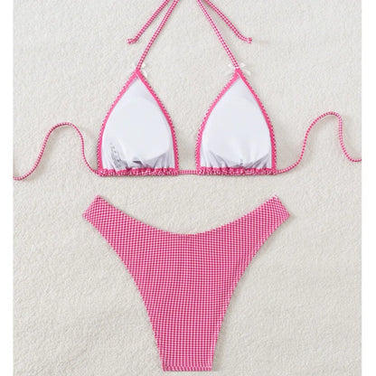 Glamouröses Push-up-Bikini-Set für Damen mit brasilianischem Schnitt – perfekt für Strand und Pool