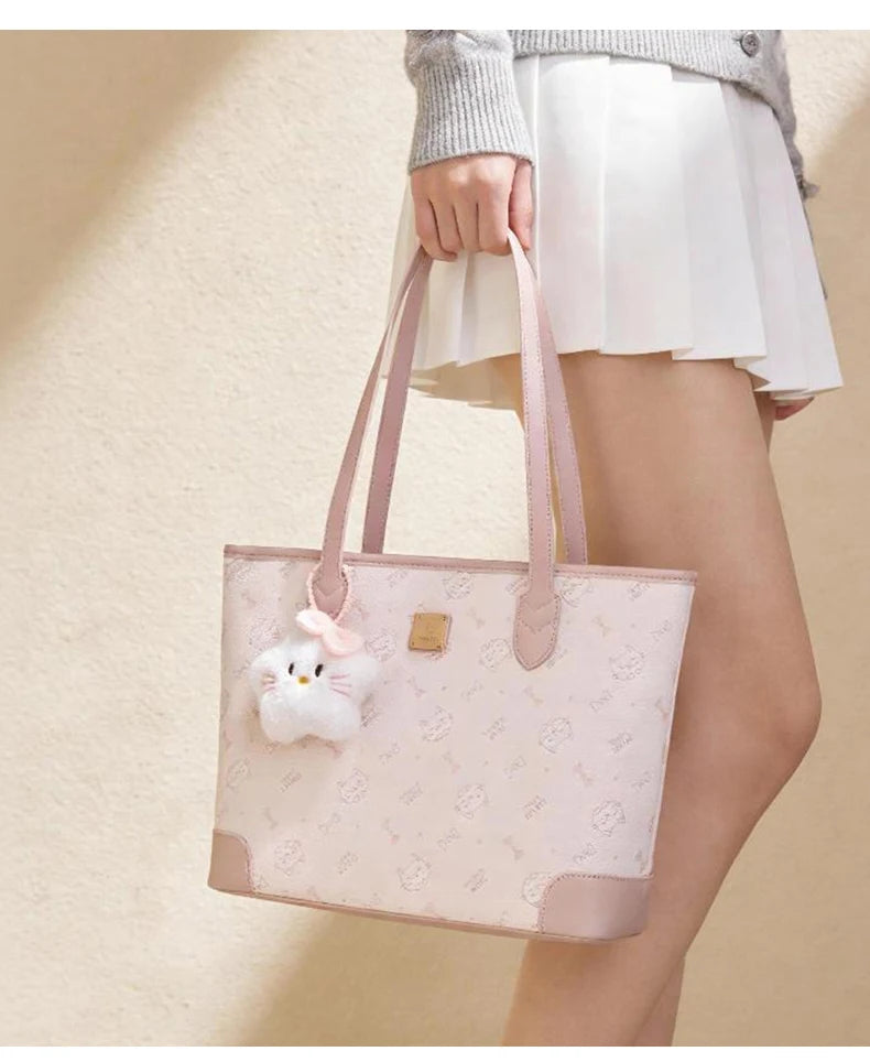Damen Schultertasche Aus PVC-Leder Mit Großer Kapazität Im Alltag
