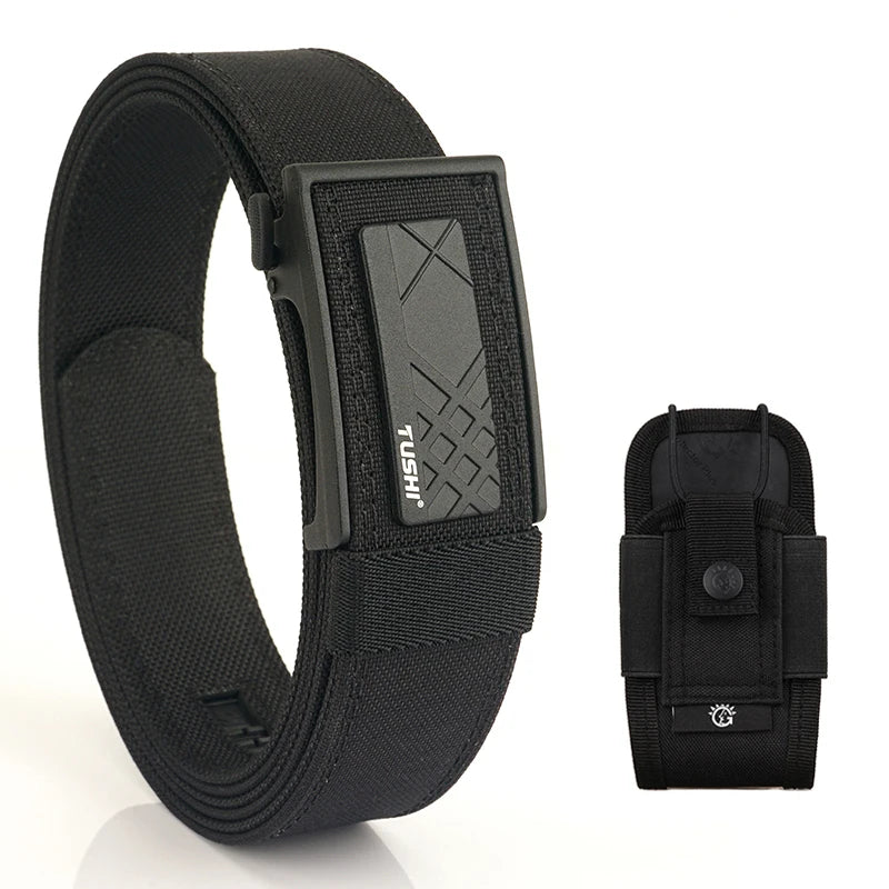 VATLY Multifunktions Tactical Gürtel Herren Nylon Rigid Automatik-Schnalle