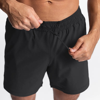 Atmungsaktive Baumwoll-Leinen-Shorts mit Kordelzug und elastischem Bund – ideal für den täglichen Strandbesuch