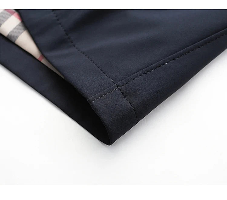 Langer Trenchcoat für Herren – Leichtmantel für Frühling & Herbst