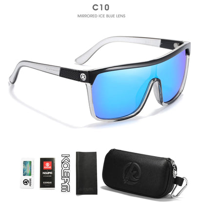 Sonnenbrille einteilig polarisiert UV400 5-Scharnier Herren