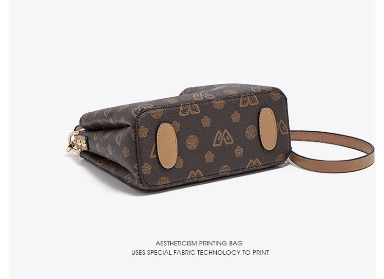 Damen Handtasche im Retro-Stil mit kleinem Bucket Bag