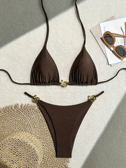 Sexy Bikini-Set für Damen mit Push-up-Effekt – ideal für Strand und Pool
