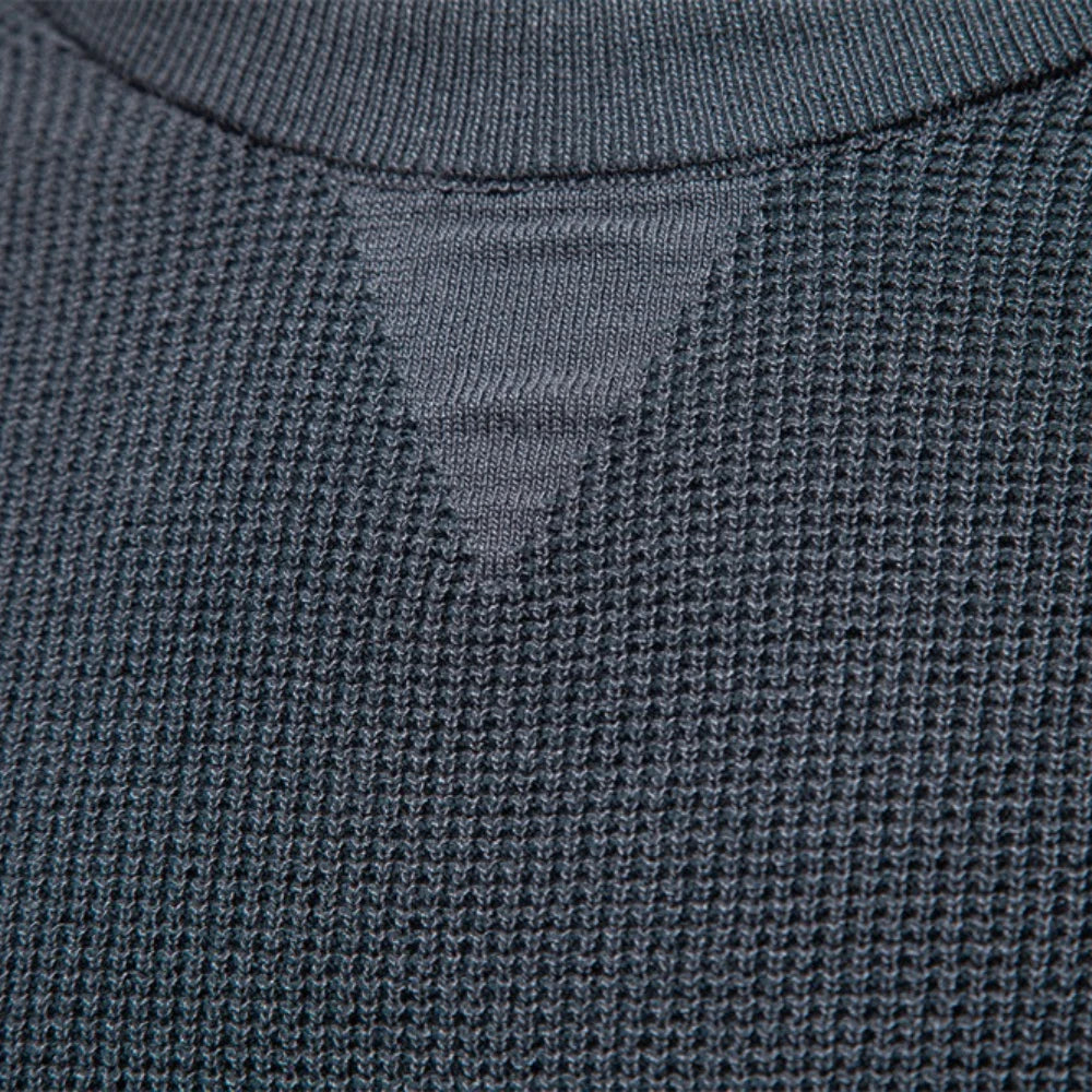Herren Langarmshirt Mit Rundhals Aus Komfortablem Stoffmix