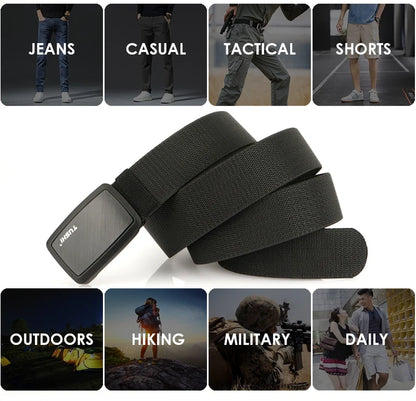 Herren-Taktischer Nylon-Gürtel Mit Magnetverschluss Für Alltag Und Outdoor Nutzung Robuste Schnellverschluss-Schnalle