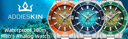 Herren-Taucheruhr mit Miyota-9015-Automatikwerk und Saphirglas