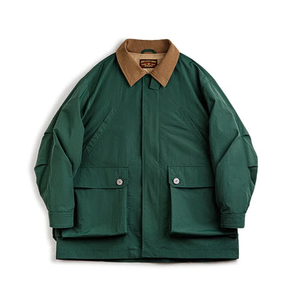 Herren Retro Safari Jacke mit mehreren Taschen im klassischen Stil