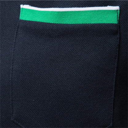 Herren Polo Shirt aus Baumwolle mit Kurzarm und Tasche für lässige Anlässe