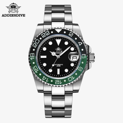 Herren-Taucheruhr mit Keramikluenette und NH35-Automatikwerk