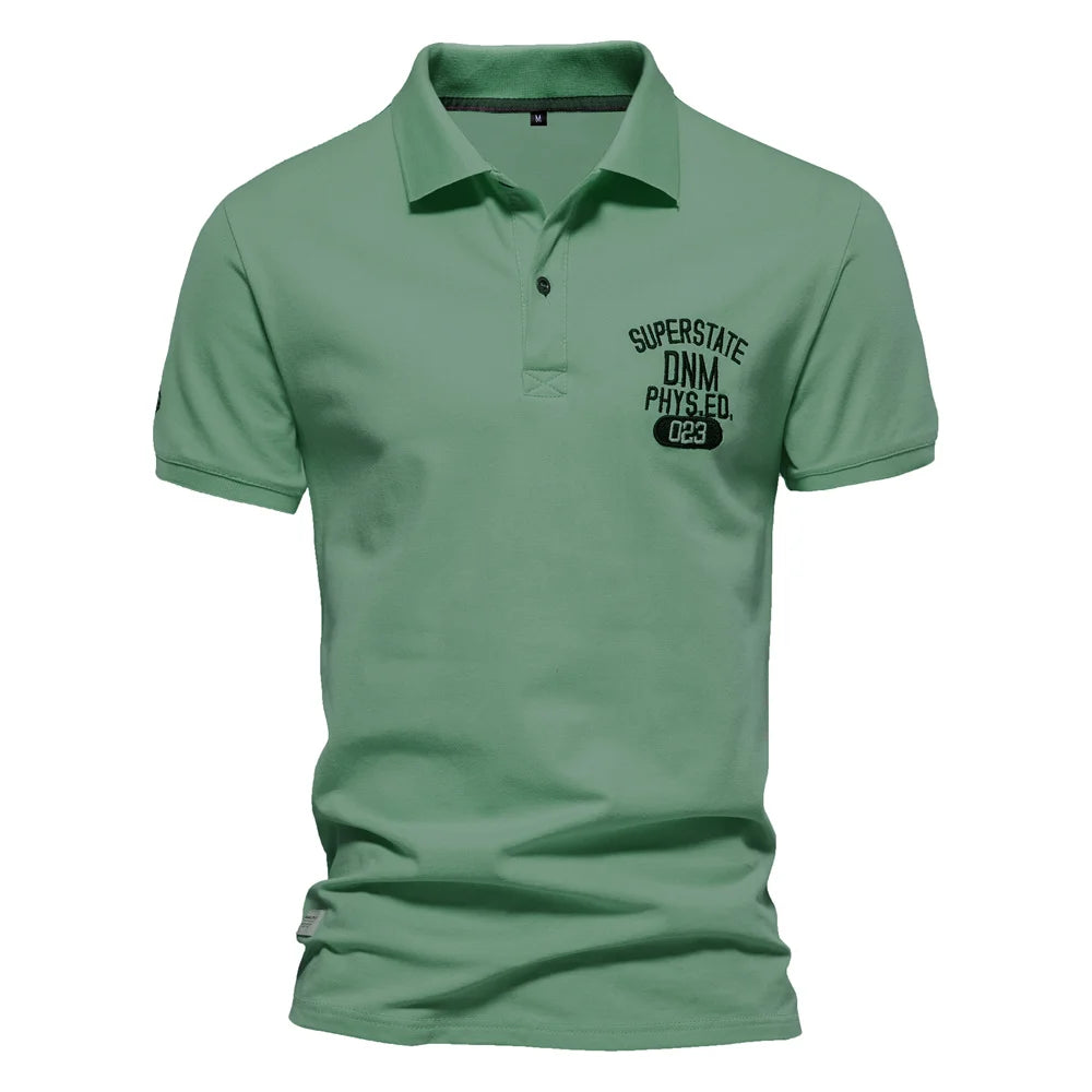 Herren Polo Shirts aus Baumwolle mit hochwertiger Stickerei für den Sommer