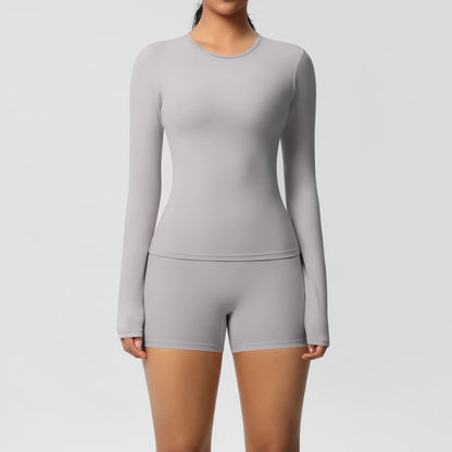 Frauen Yoga Set Schnell Trocknend Nylon Spandex Sport